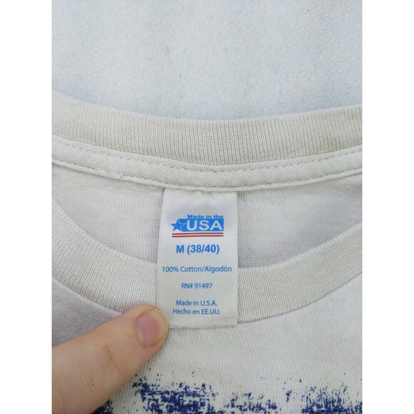 Mens Made in the USA Brand Patriotic T Shirt American Flag Graphic Size M 38/40 - Picture 10 of 10